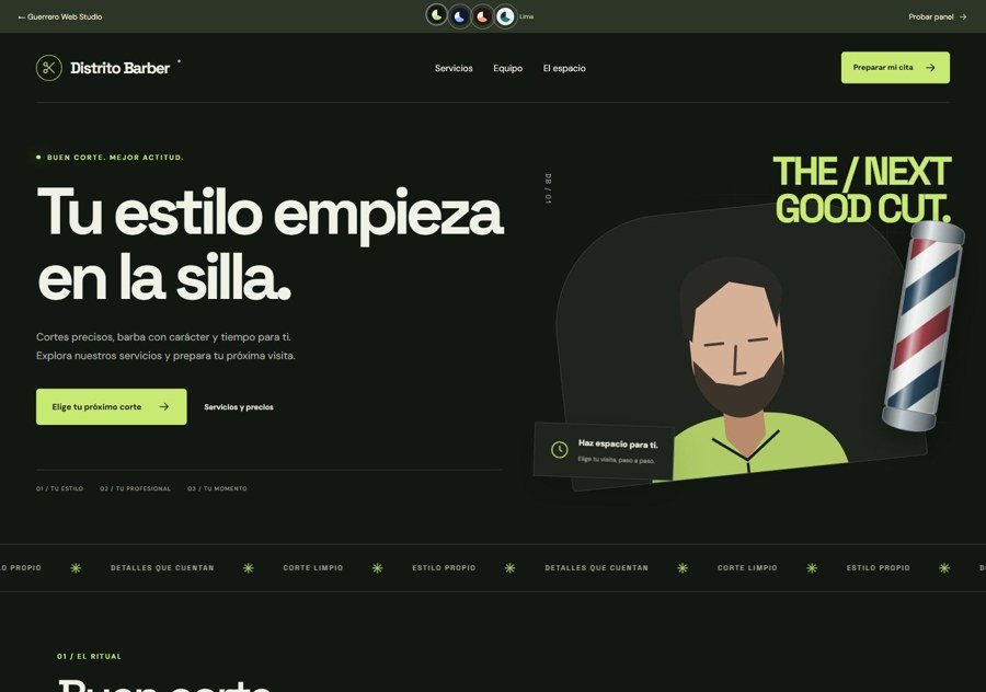 Diseño de demostración de Distrito Barber