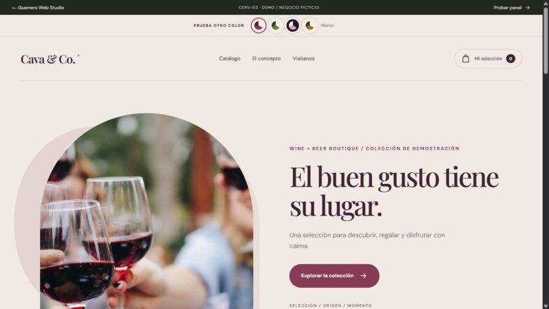 Vista real de Wine + beer boutique
